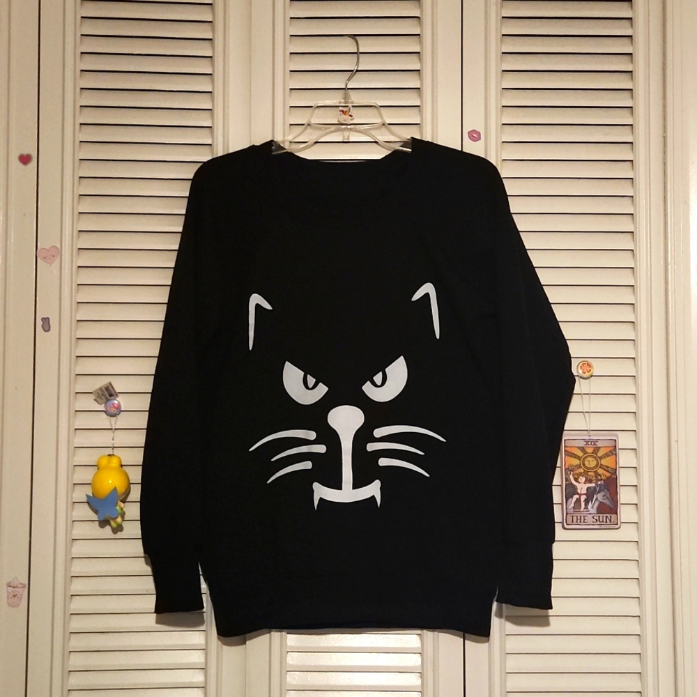 Halloween Cat Sweatshirt